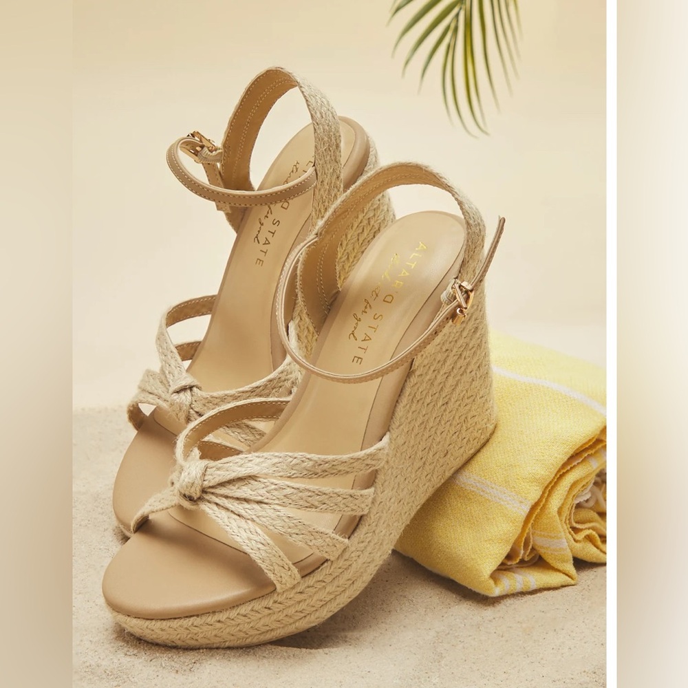 Altar’d State Skylar Espadrille Wedges - Size 6.5